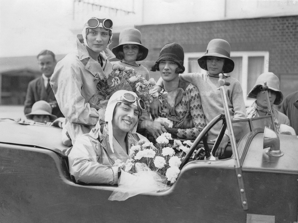 British racing driver Violette Cordery at Brooklands