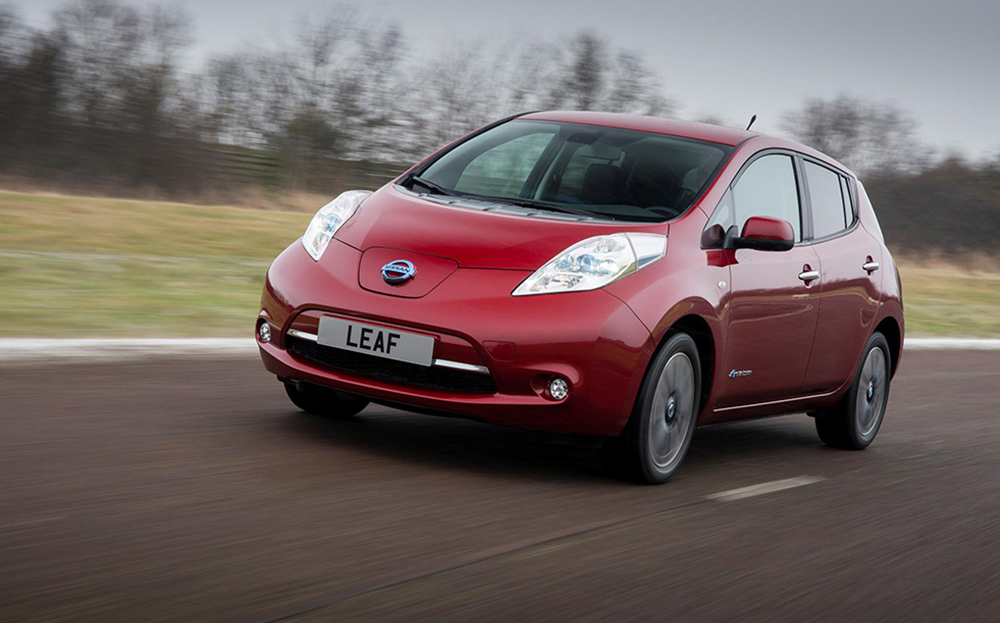 Nissan Leaf electric car 155 mile range