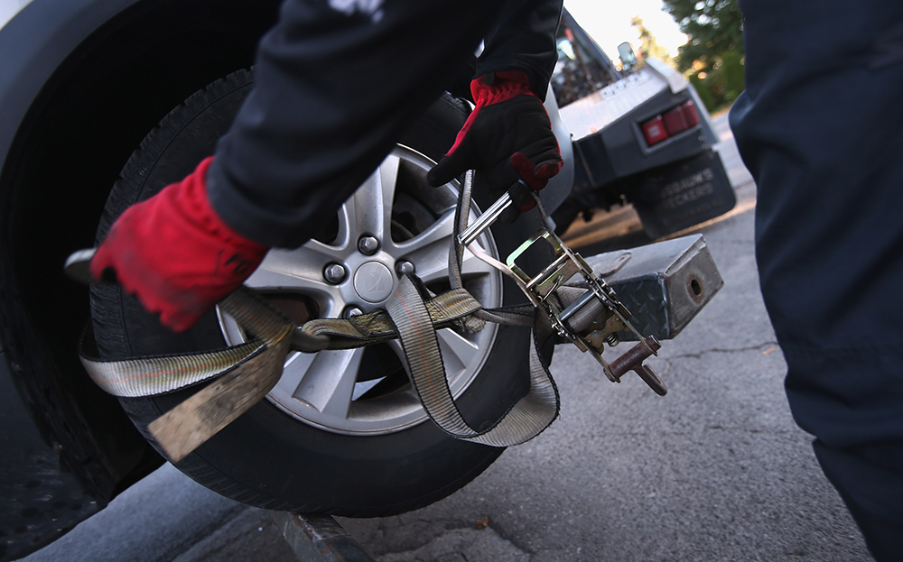 Car repossessed by bailiffs