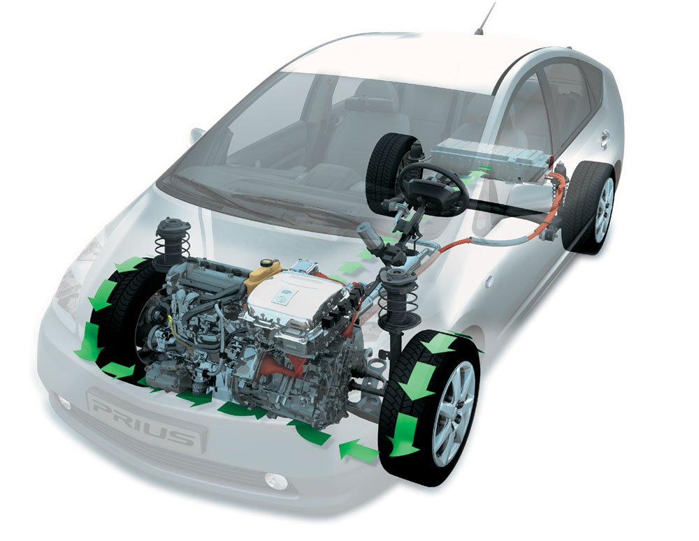 Toyota Prius cutaway