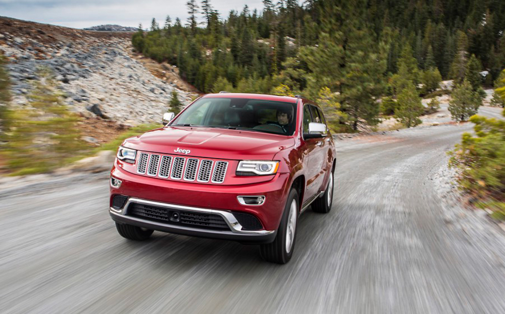 AA Gill in Jeep Grand Cherokee