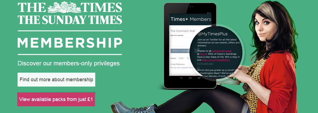 Times and Sunday Times membership packs