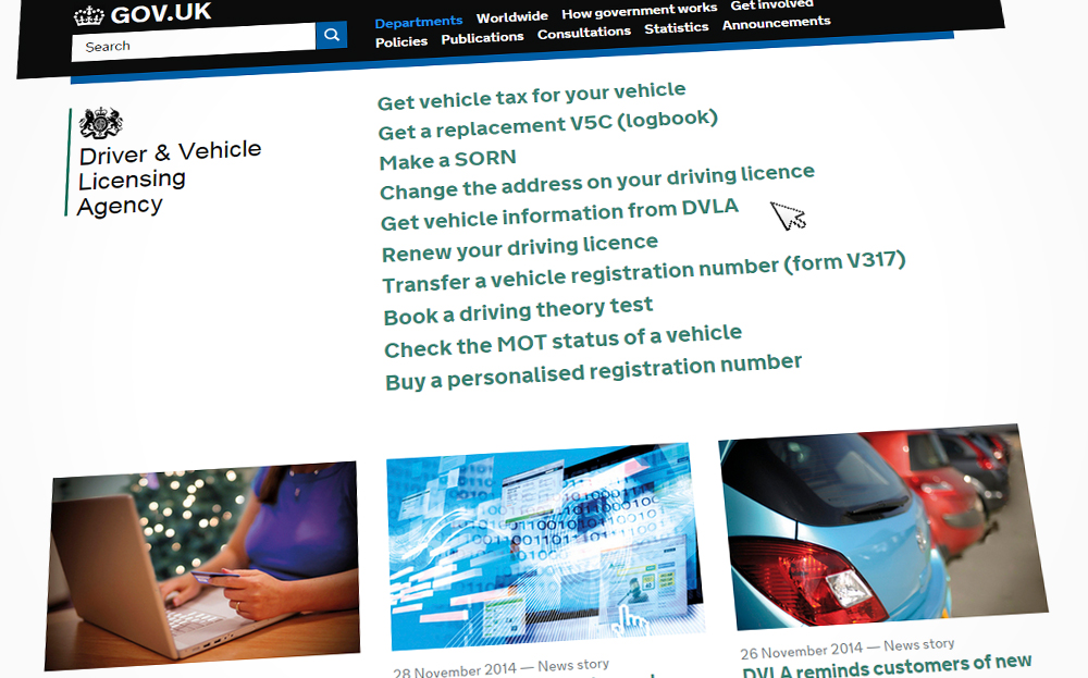 DVLA website