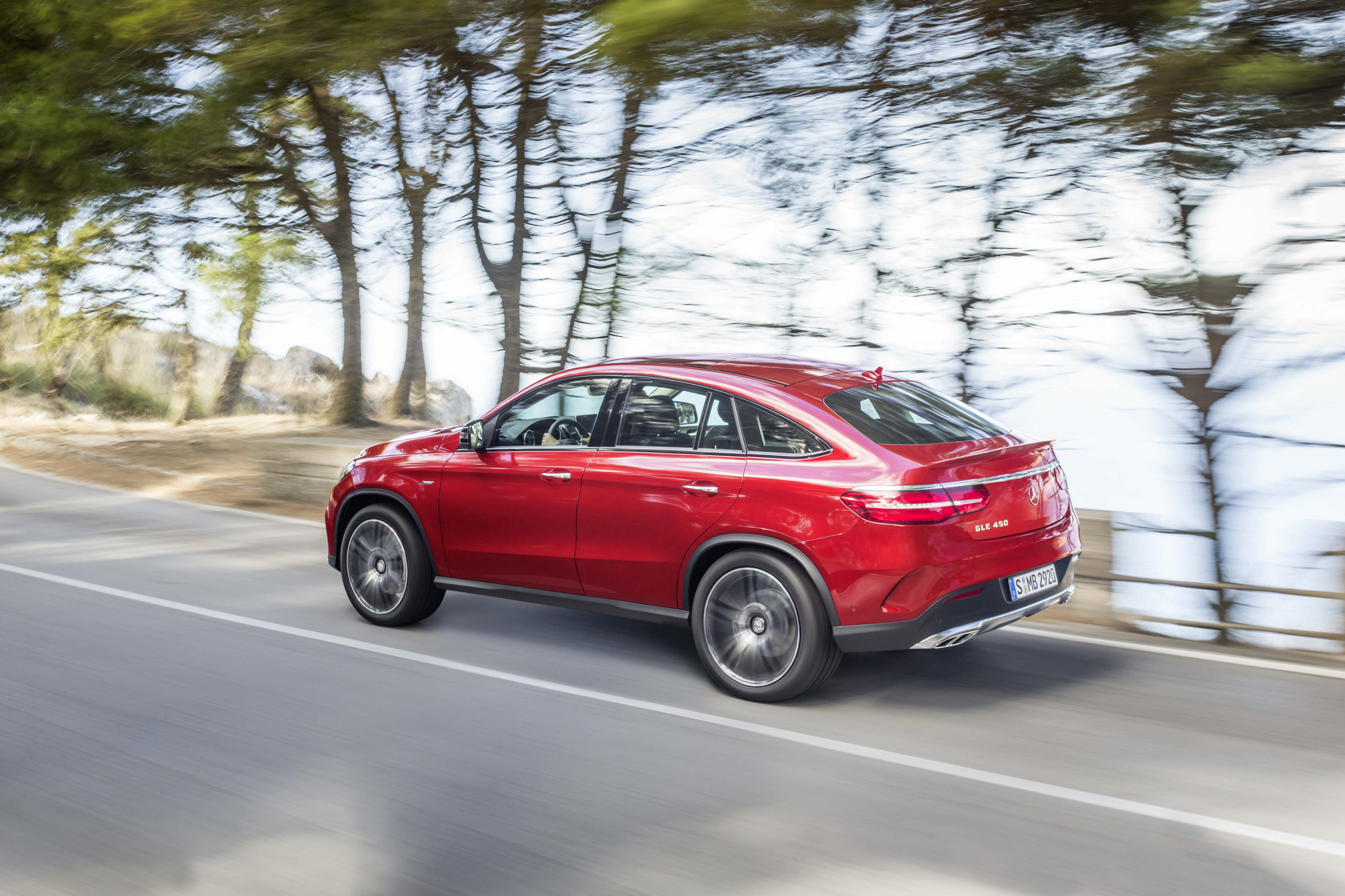 Mercedes GLE rear view