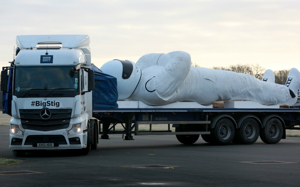 Big Stig on truck