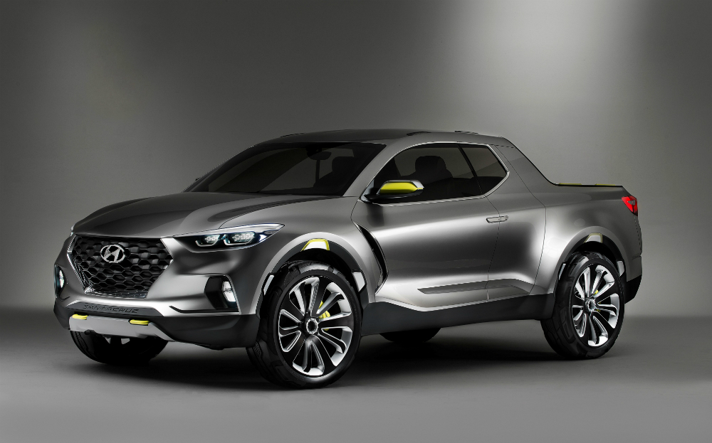 Hyundai Santa Cruz pick up front view