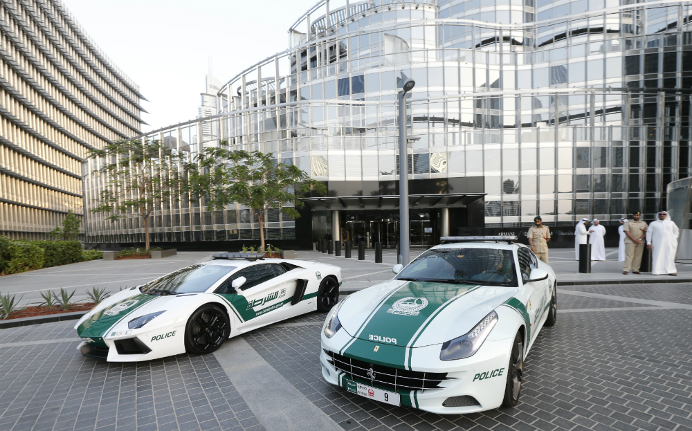 Dubai police cars