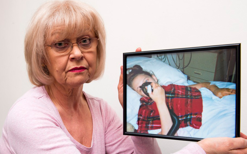 Anti drug-driving campaigner Diana Buckley holds a picture of duaghter Amy