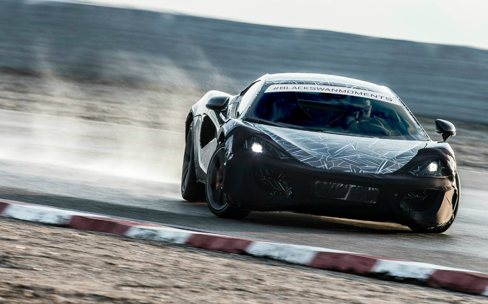 McLaren 570S sports car testing