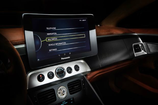 Fisker Thunderbolt features a Panasonic curved touchscreen system