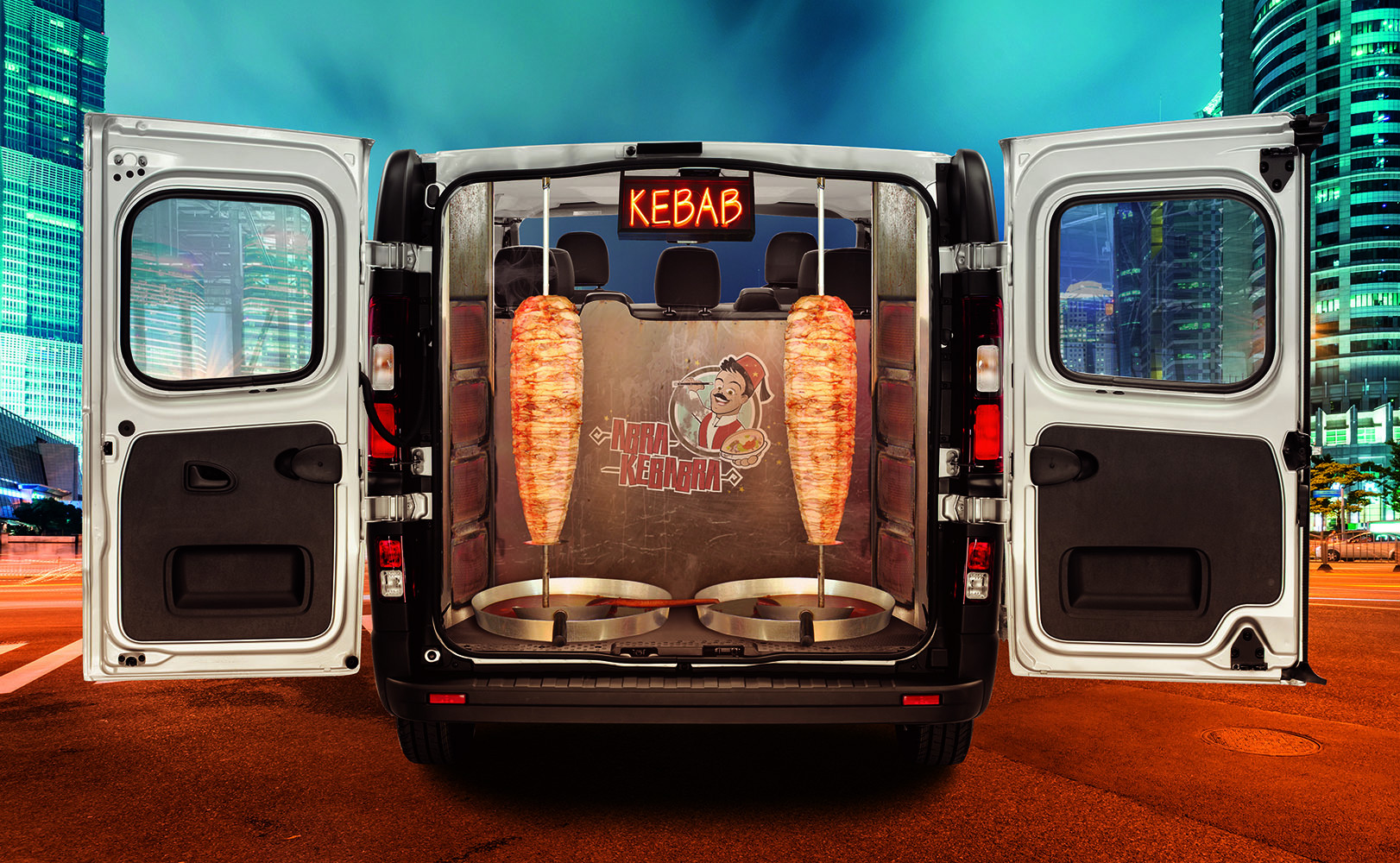 Vauxhall kebab van April Fool 2015 