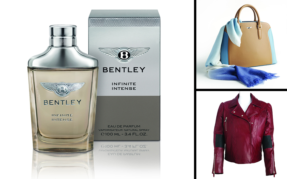 Interview with daniele ceccomori of Bentley motors about  the car maker's eau de toilettes, handbags, skis and more