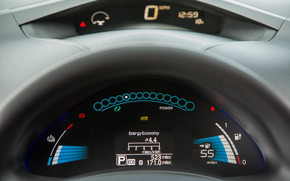 Nissan Leaf dashboard