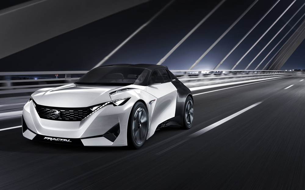 Peugeot Fractal concept at frakfurt is glimpse of futurre car interiors