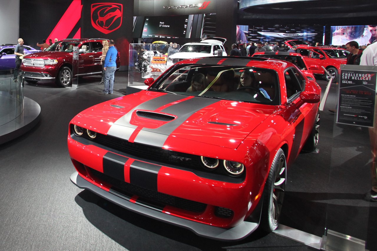 Dodge Challenger SRT Hellcat at the 2016 Detroit motor show