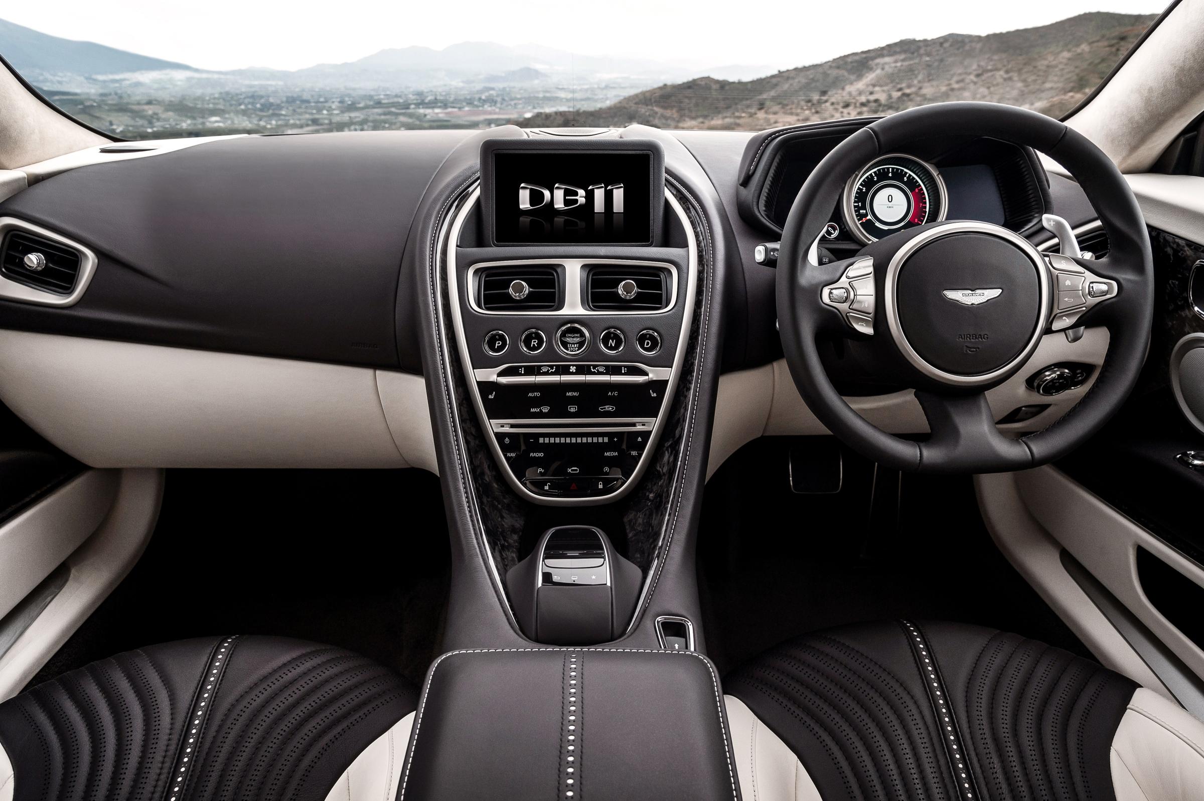 Interior of the Aston Martin DB11