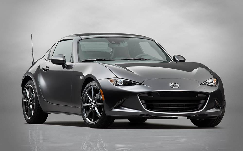 Mazda MX-5 RF fastback unveiled in New York: a Porsche 911 Targa for £21,000