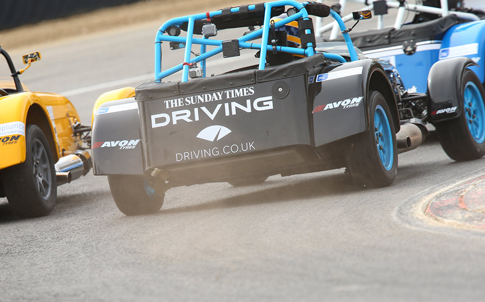 Alistair Weaver at the Brands Hatch Caterham Supersport race