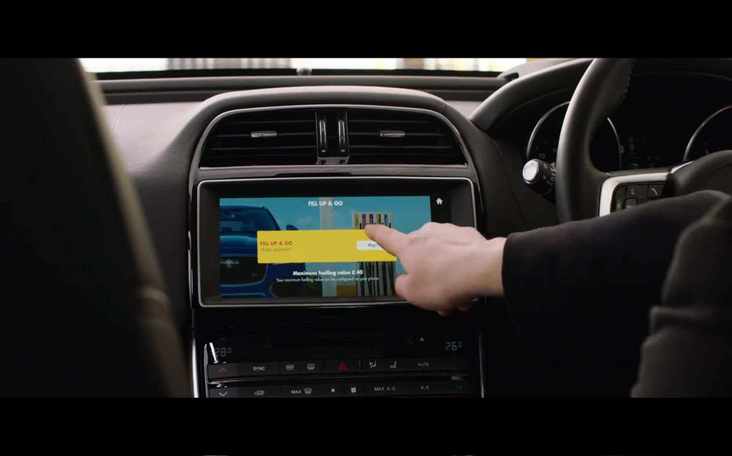 Jaguar and Shell let drivers pay for petrol from the comfort of their car