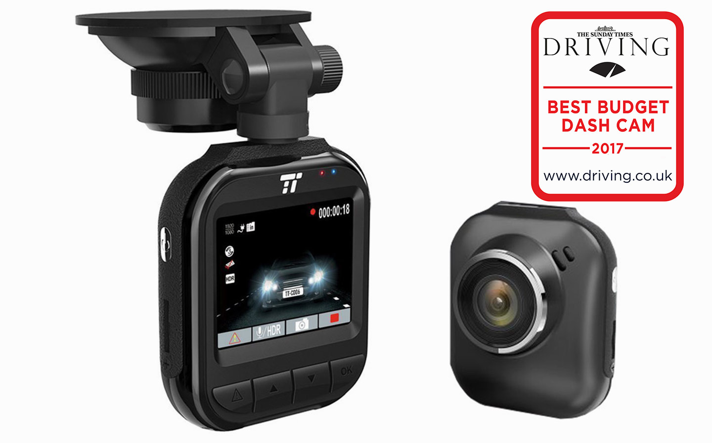 TaoTronics TT-CD06 best budget dash cam 2017