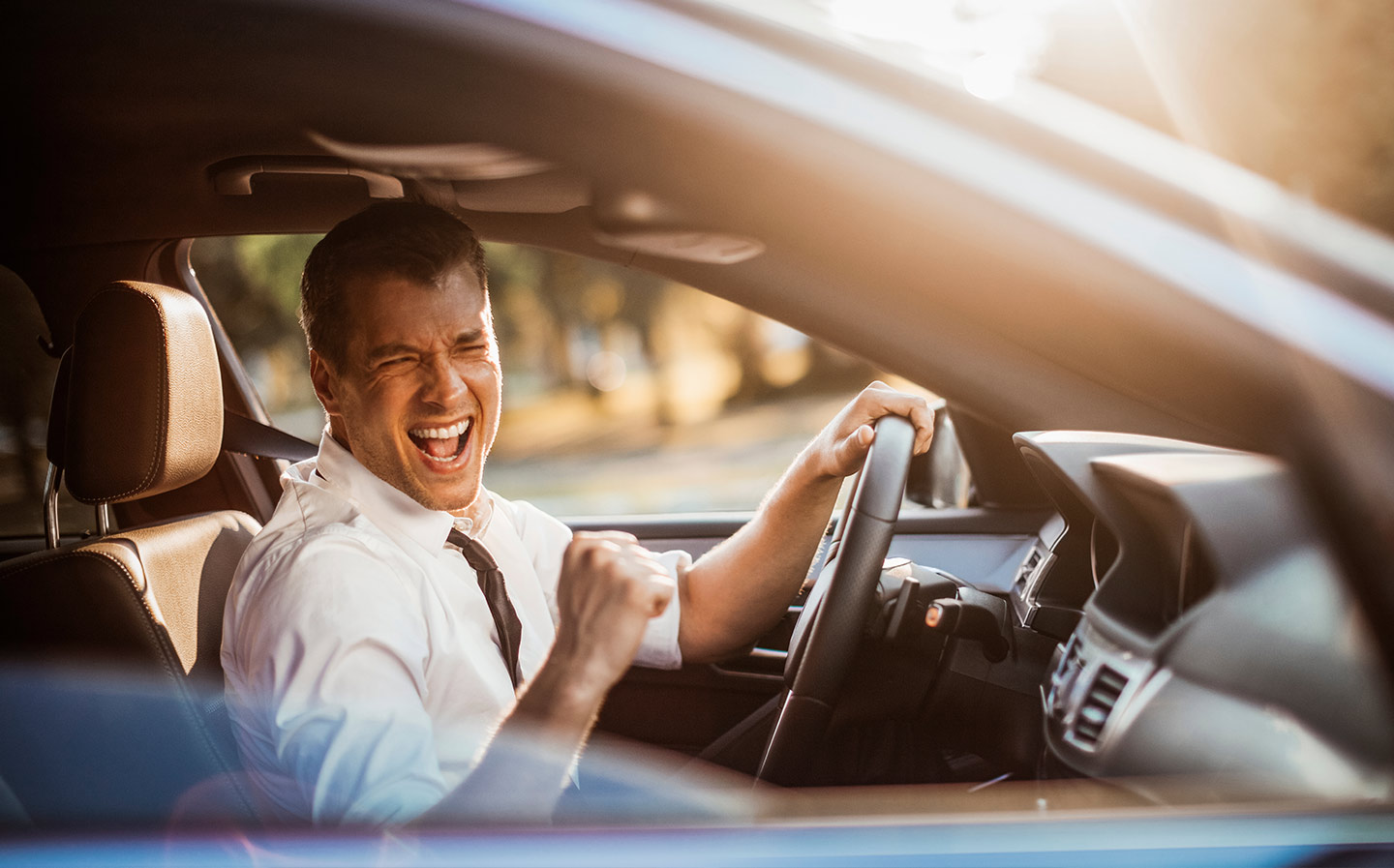 Driver fights fine for singing in car