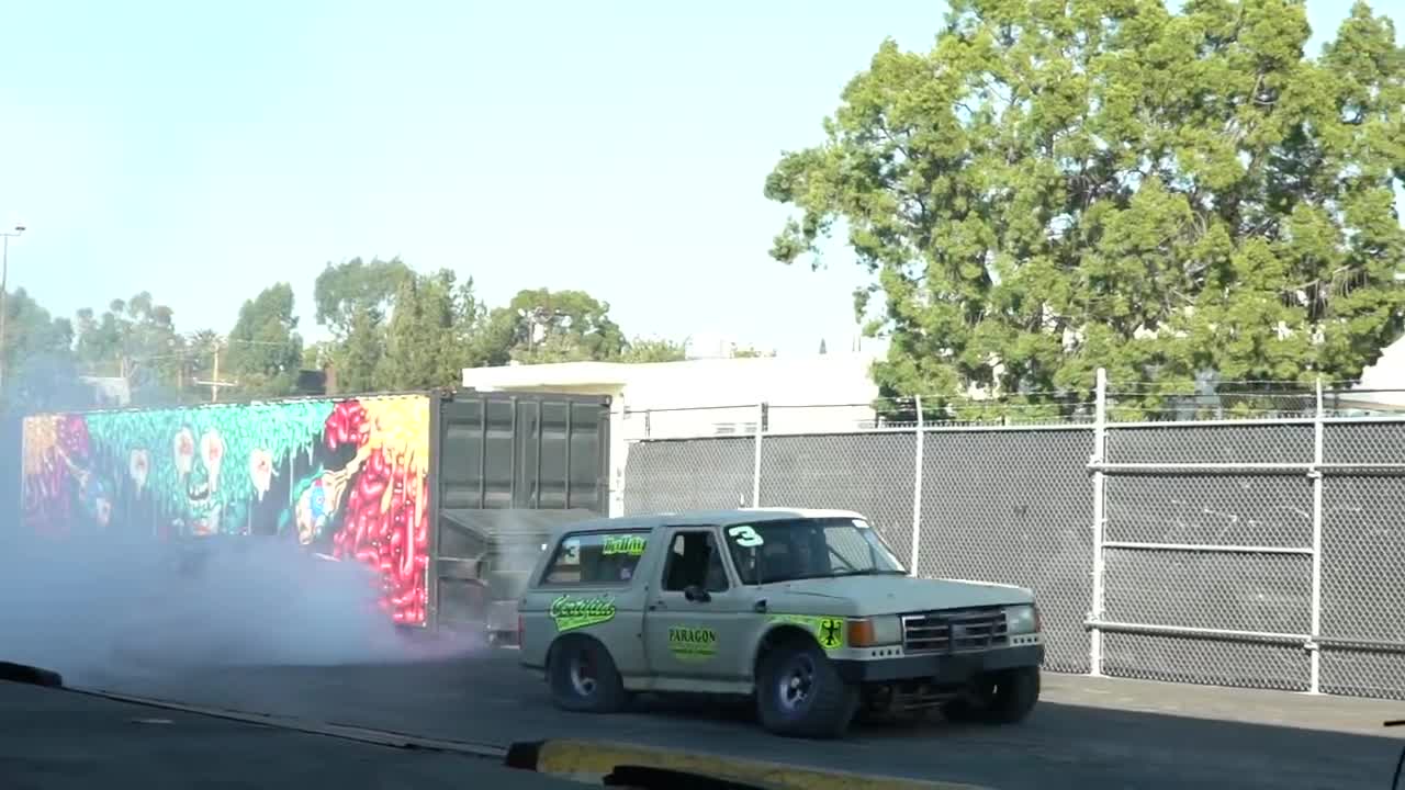 Watch the Hoonigan team get huge air in a 1991 Ford Bronco 'prerunner'