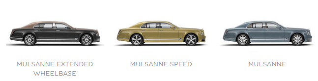 Bentley Mulsanne range