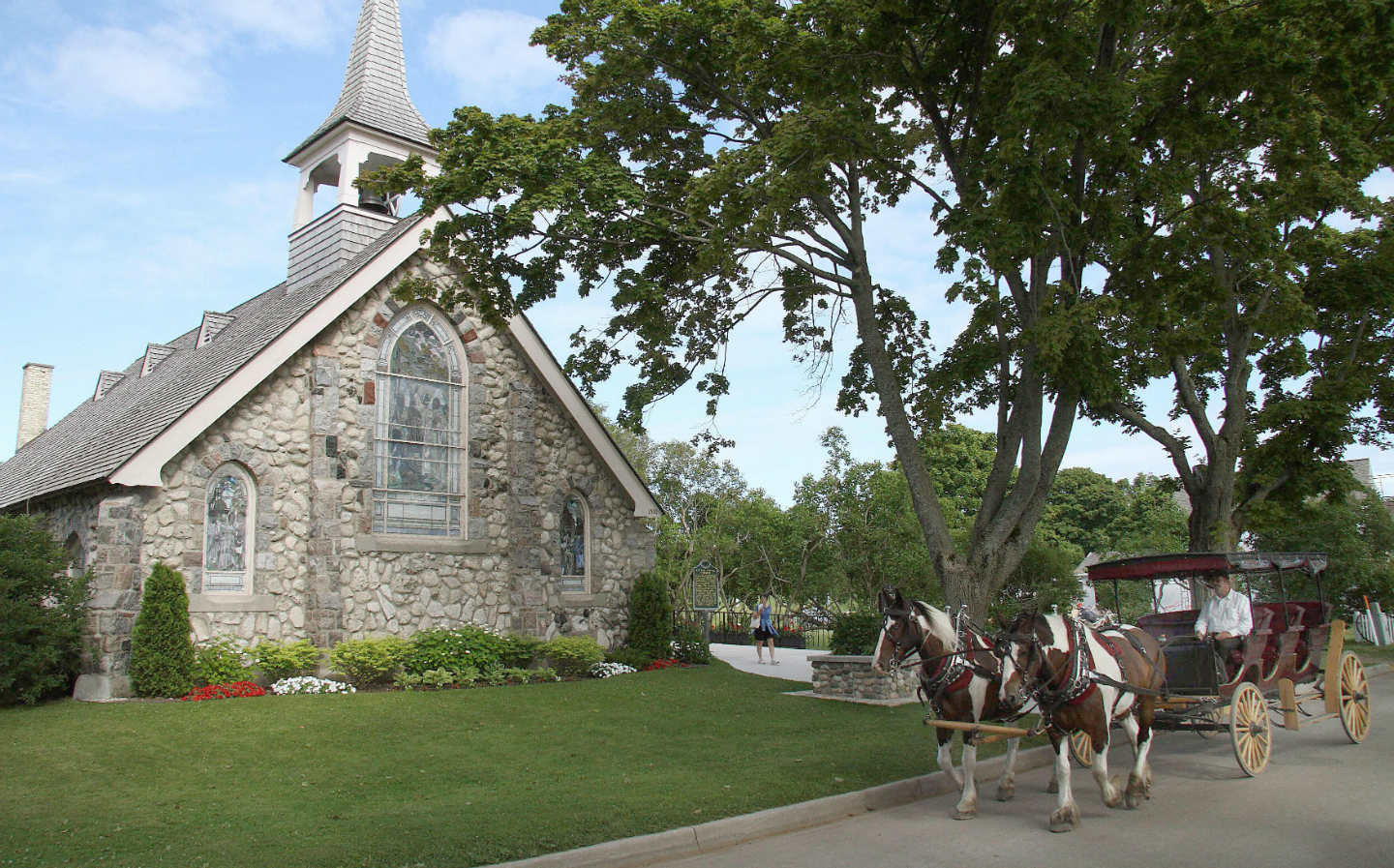 Mackinac Island horse-drawn carriage