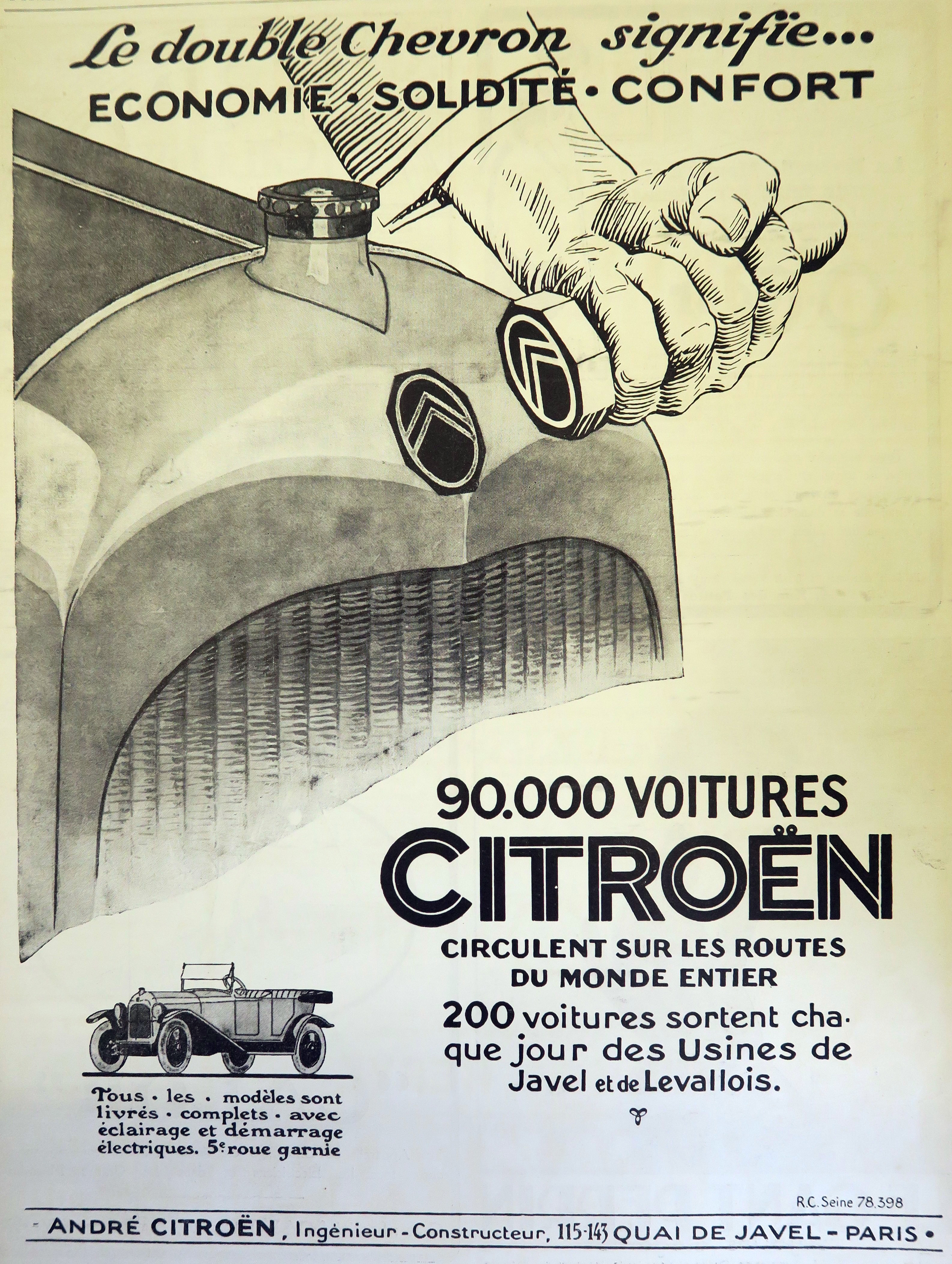 Ten brilliant Citroën car adverts from its first 100 years The double Chevron signifies... poster