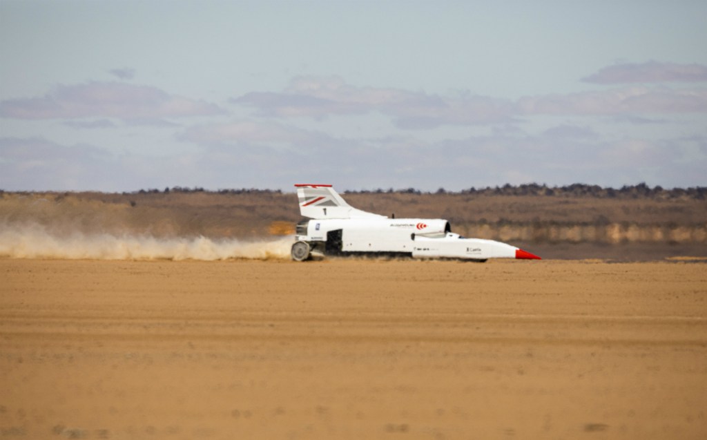 Bloodhound LSR October 2019 Testing Hakskeen Pan South Africa