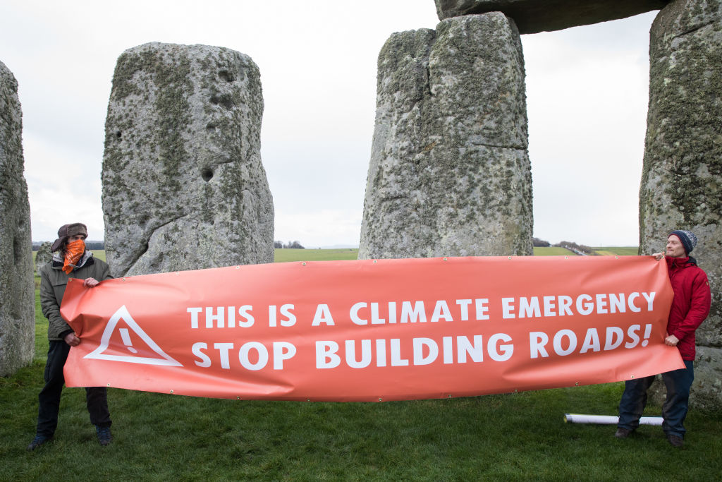 Stonehenge tunnel protest