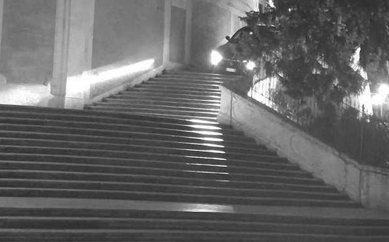 Man charged after driving Maserati down Rome’s Spanish Steps claiming he was following his sat-nav