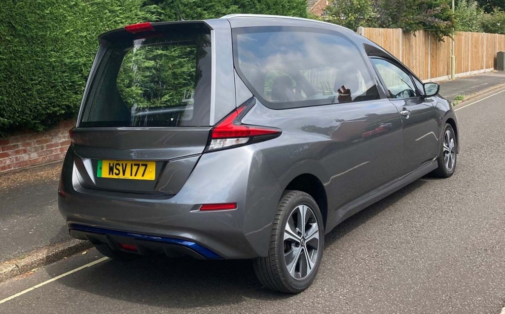 Nissan Leaf-based hearse by Wilcox Limousines