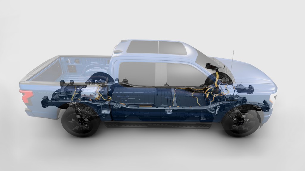 Ford F-150 Lightning battery layout