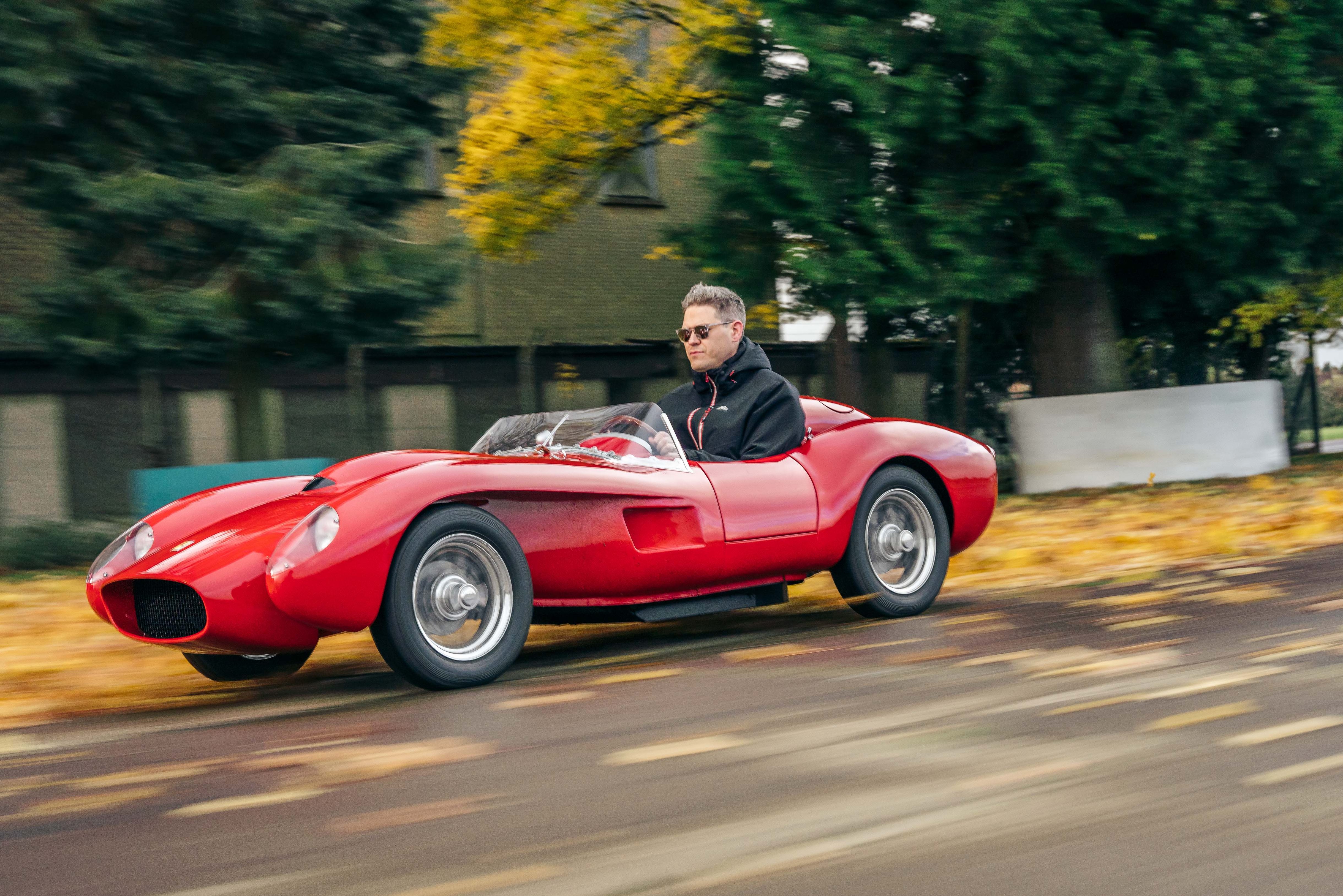 Will Dron drives a Ferrari Testa Rossa J by The Little Car Company