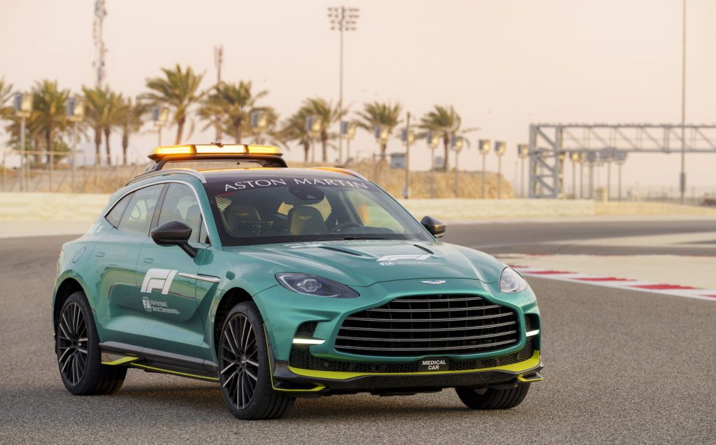 Aston Martin DBX707 medical car in F1