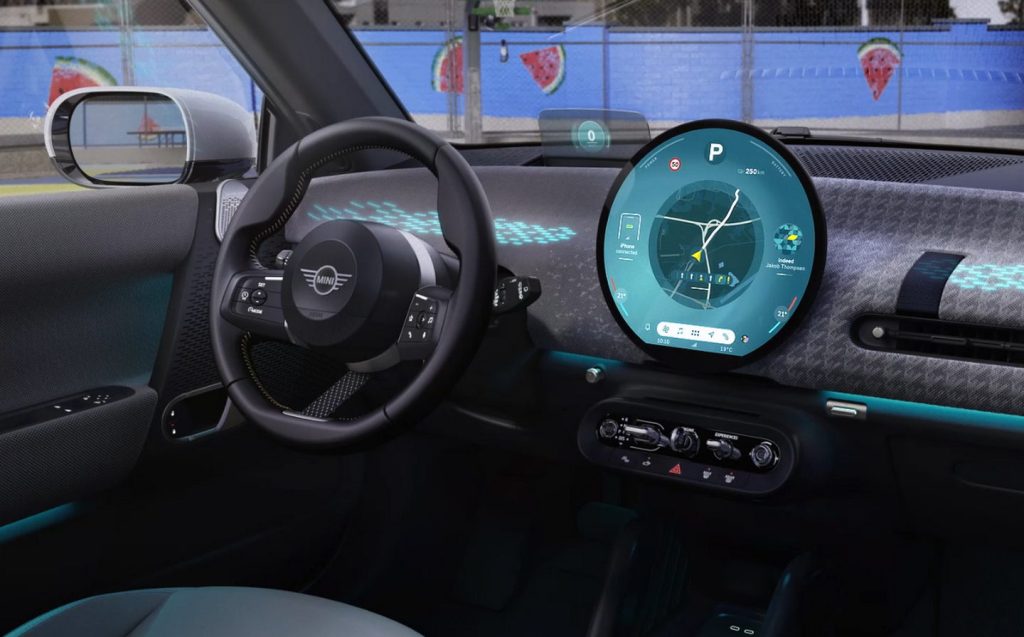 Dashboard of new Mini Cooper Electric revealed