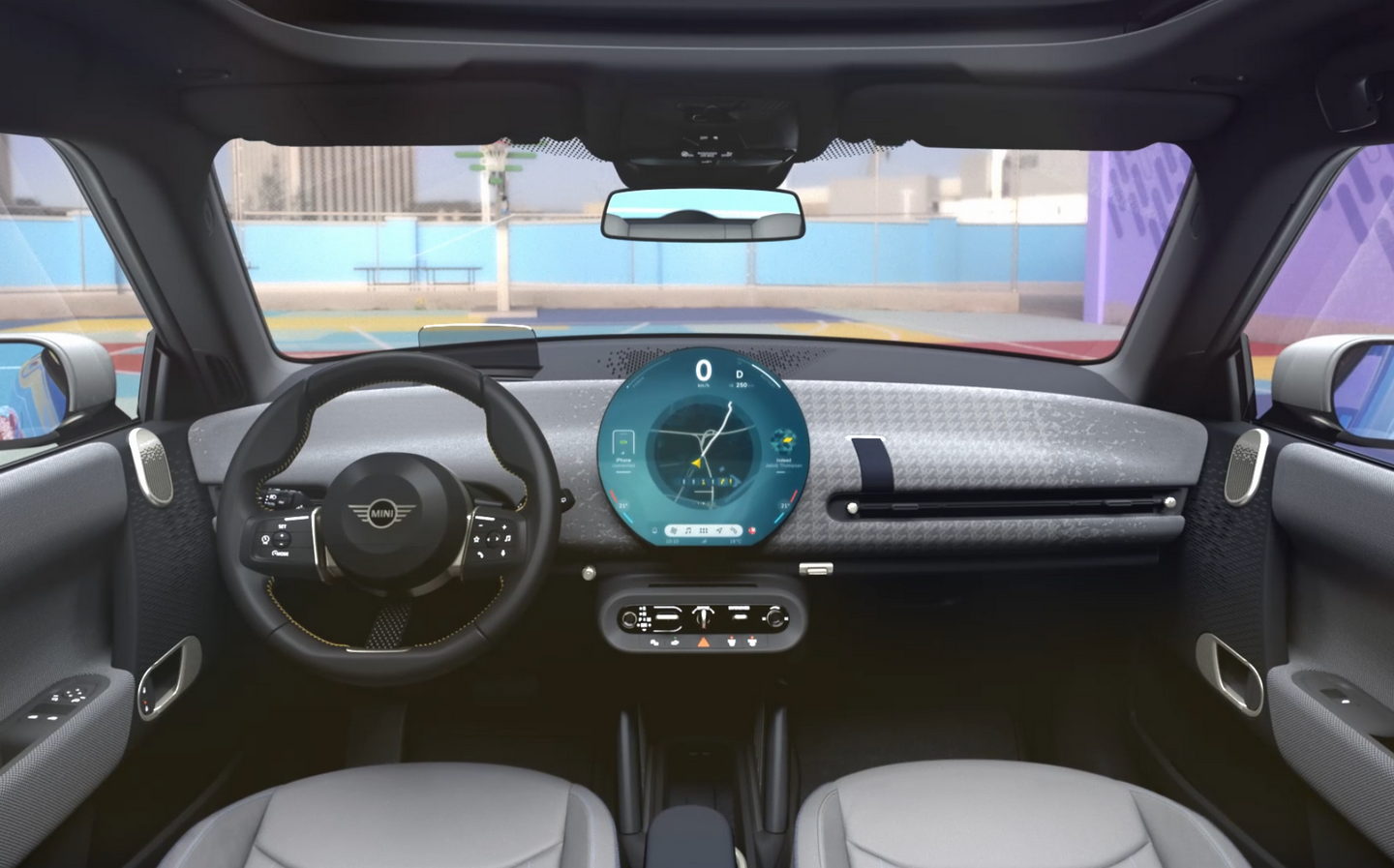 Dashboard of new Mini Cooper Electric revealed