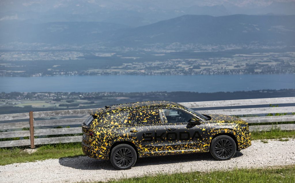 2024 Skoda Kodiaq in camouflage