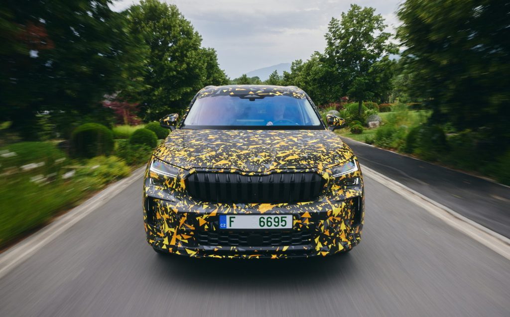 2024 Skoda Kodiaq in camouflage