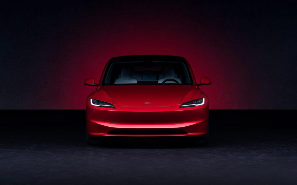 Tesla Model 3 updated for 2024