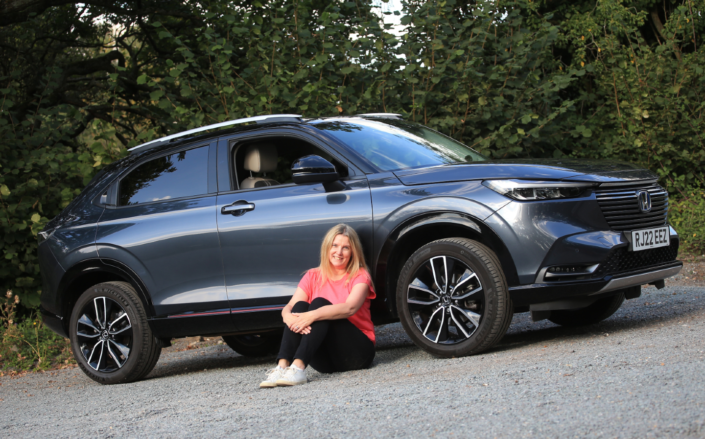 Tina Milton with Honda HR-V