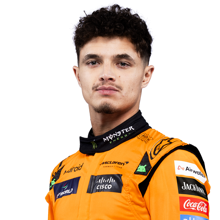 Lando Norris 2024 McLaren F1 launch studio portrait